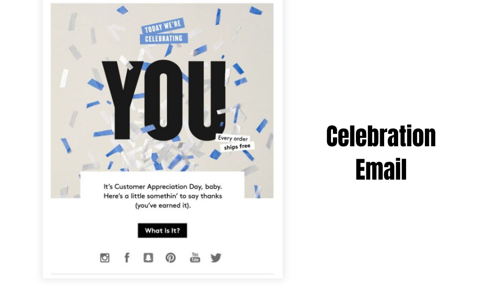 Celebration email