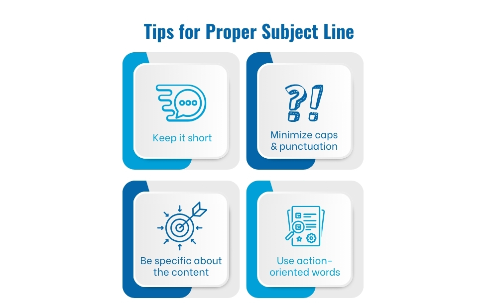 Tips for proper subject line